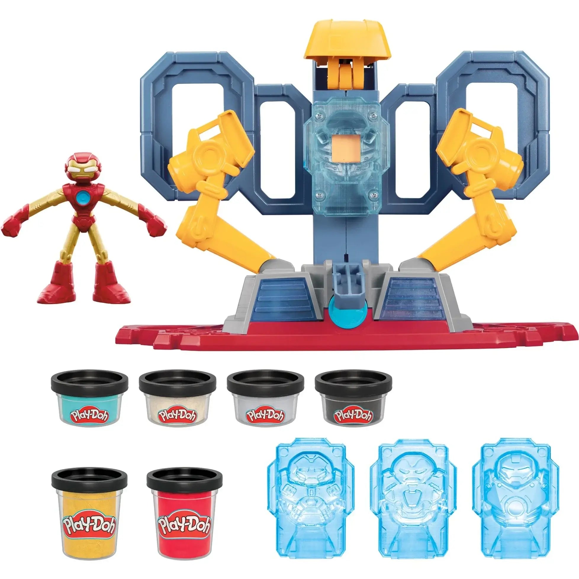 Play-Doh Marvel Iron Man Armor Maker Lab Inhalt