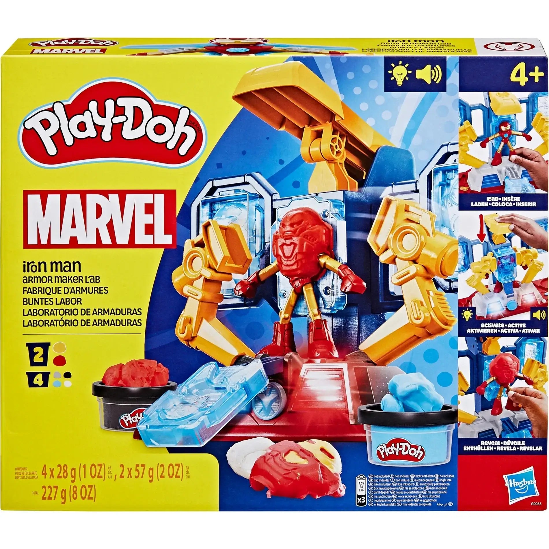 Play-Doh Marvel Iron Man Armor Maker Lab Komplett