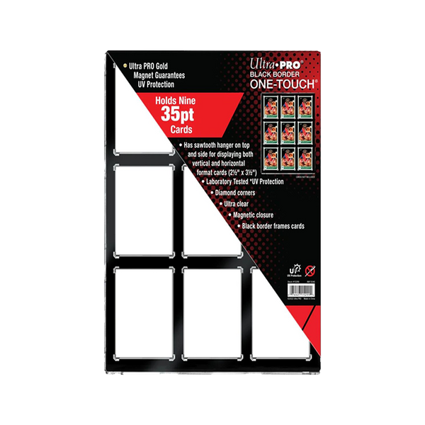 Ultra Pro – 9-Karten Black Border ONE-TOUCH Rahmen
