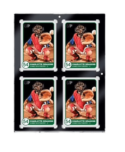 Ultra Pro - One-Touch Magnetic 4-Card Holder Black Border