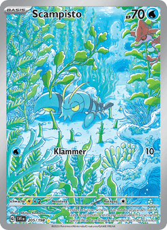 Scampisto 205/198 Pokemon Karte Deutsch