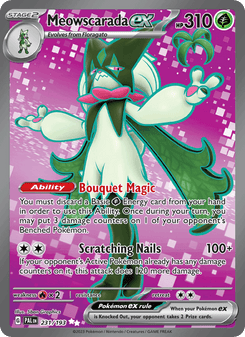 Meowscarada ex 231/193 Pokemon Karte Englisch